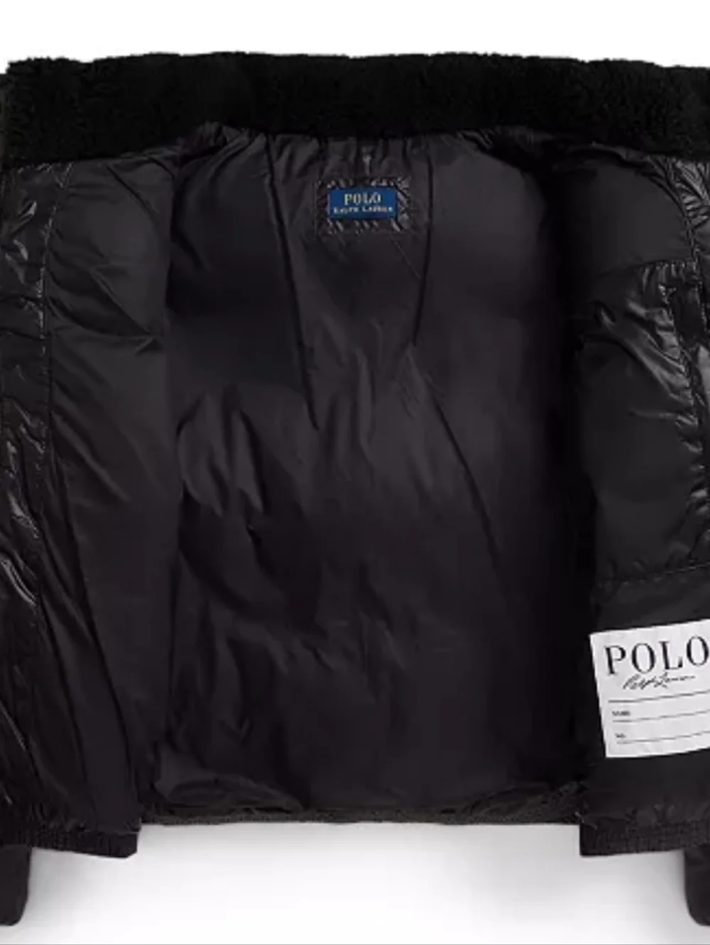 NWT- Polo Black Puffer Jacket SIZE 16 L, CAN FIT A XS OR S WOMEN PETITE